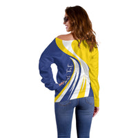 Personalized Boneiru Flag Stylized Off Shoulder Sweater