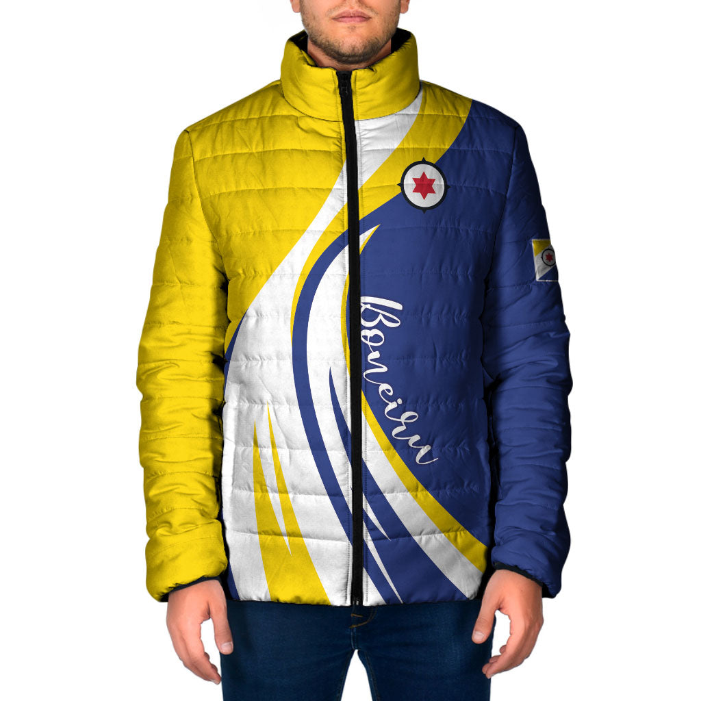Personalized Boneiru Flag Stylized Padded Jacket