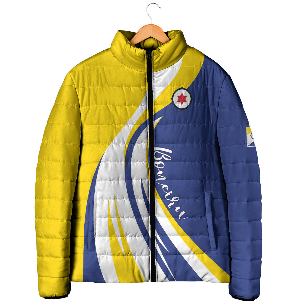 Personalized Boneiru Flag Stylized Padded Jacket