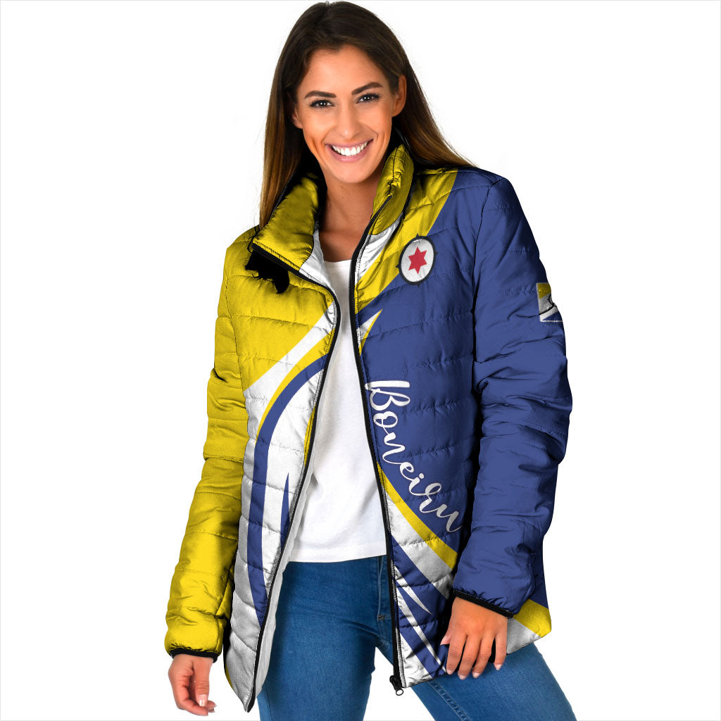 Personalized Boneiru Flag Stylized Padded Jacket
