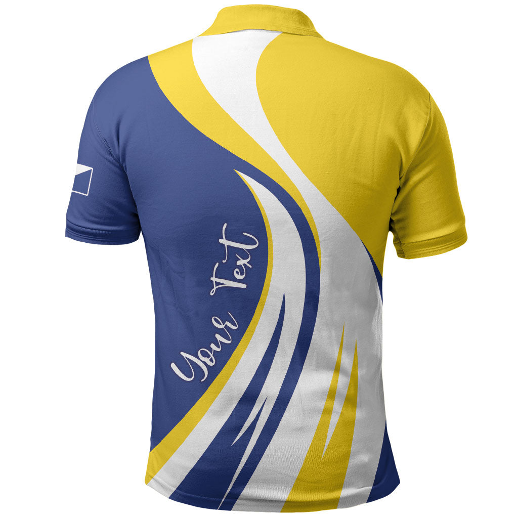 Personalized Boneiru Flag Stylized Polo Shirt