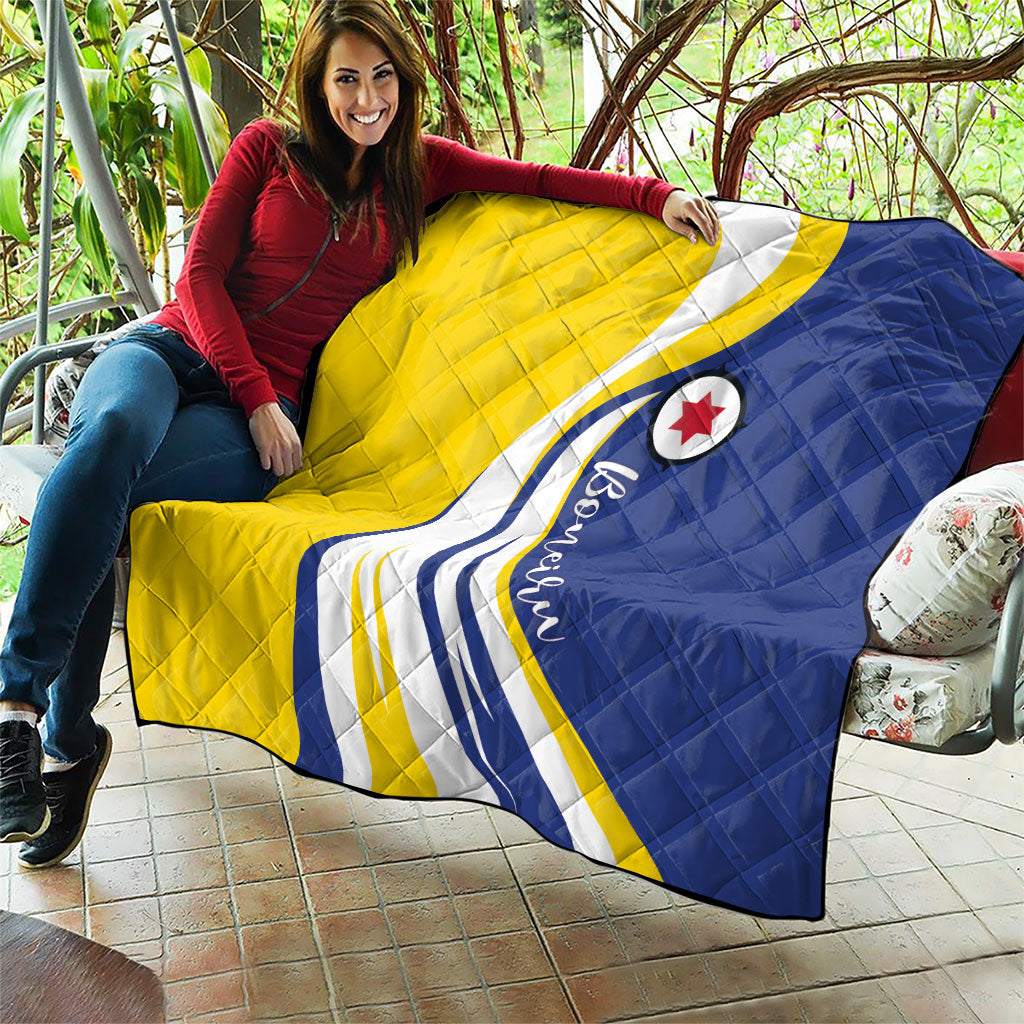 Boneiru Flag Stylized Quilt