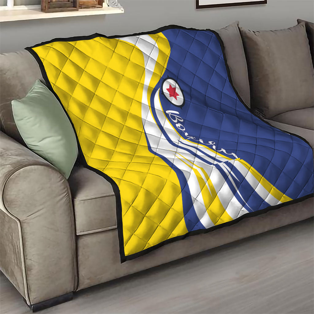 Boneiru Flag Stylized Quilt