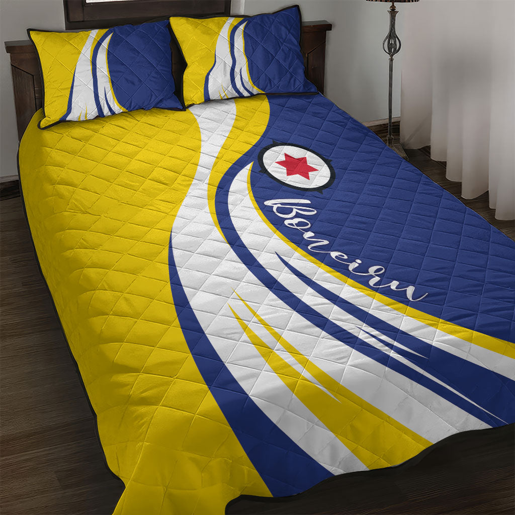 Boneiru Flag Stylized Quilt Bed Set