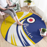Boneiru Flag Stylized Round Carpet
