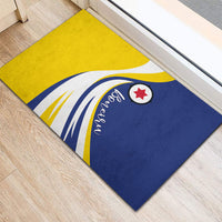 Boneiru Flag Stylized Rubber Doormat