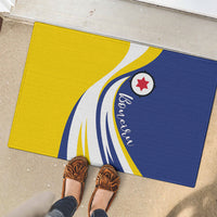 Boneiru Flag Stylized Rubber Doormat