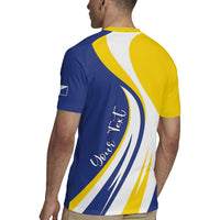 Personalized Boneiru Flag Stylized Rugby Jersey