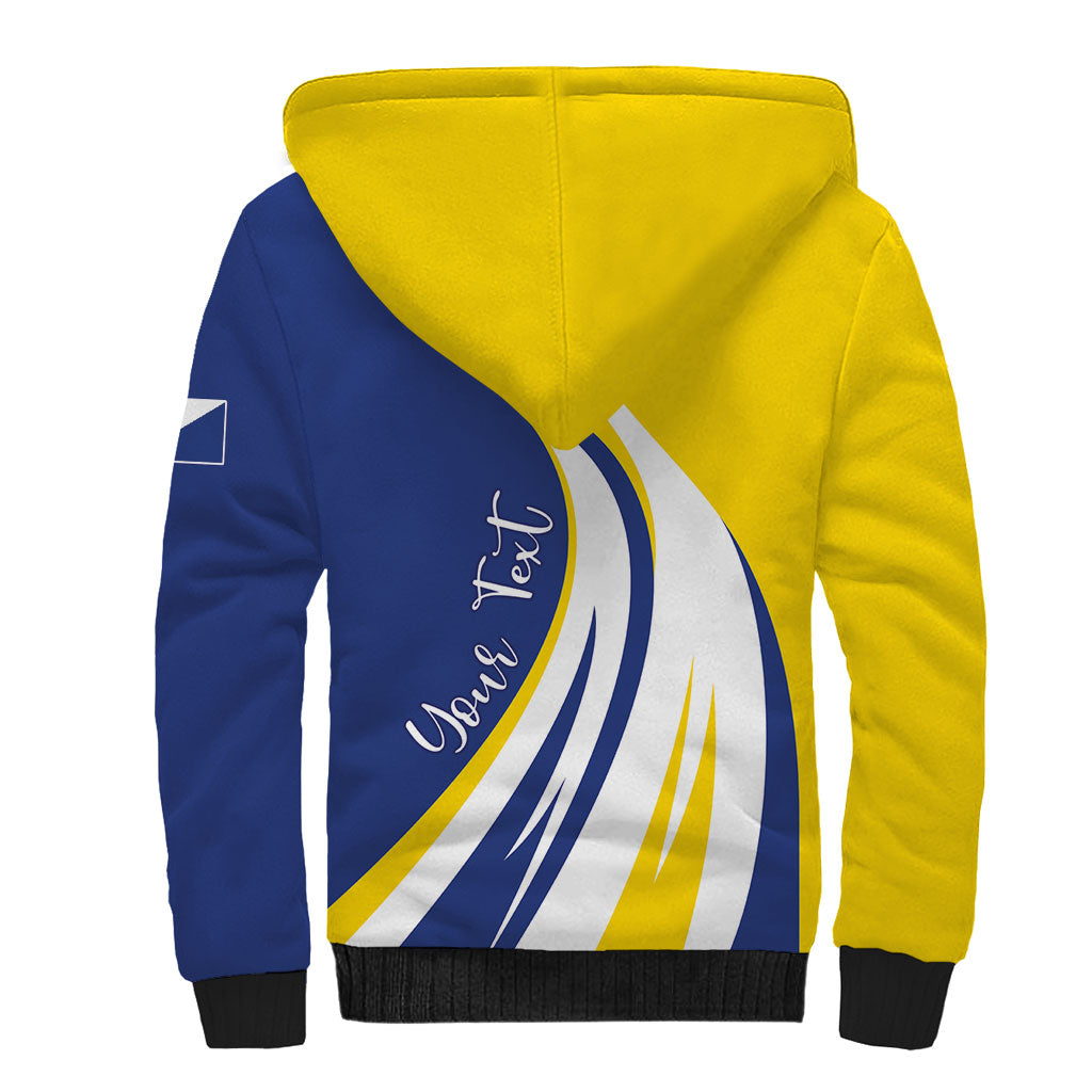 Personalized Boneiru Flag Stylized Sherpa Hoodie