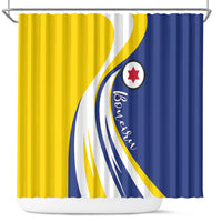 Boneiru Flag Stylized Shower Curtain