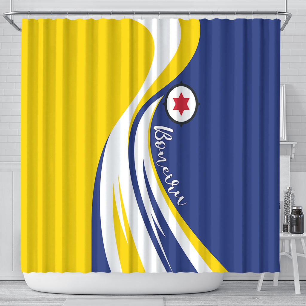 Boneiru Flag Stylized Shower Curtain