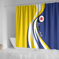 Boneiru Flag Stylized Shower Curtain