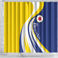 Boneiru Flag Stylized Shower Curtain