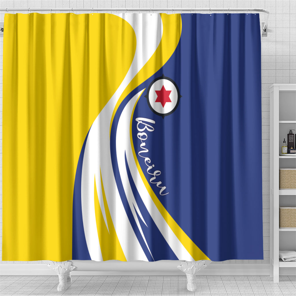 Boneiru Flag Stylized Shower Curtain