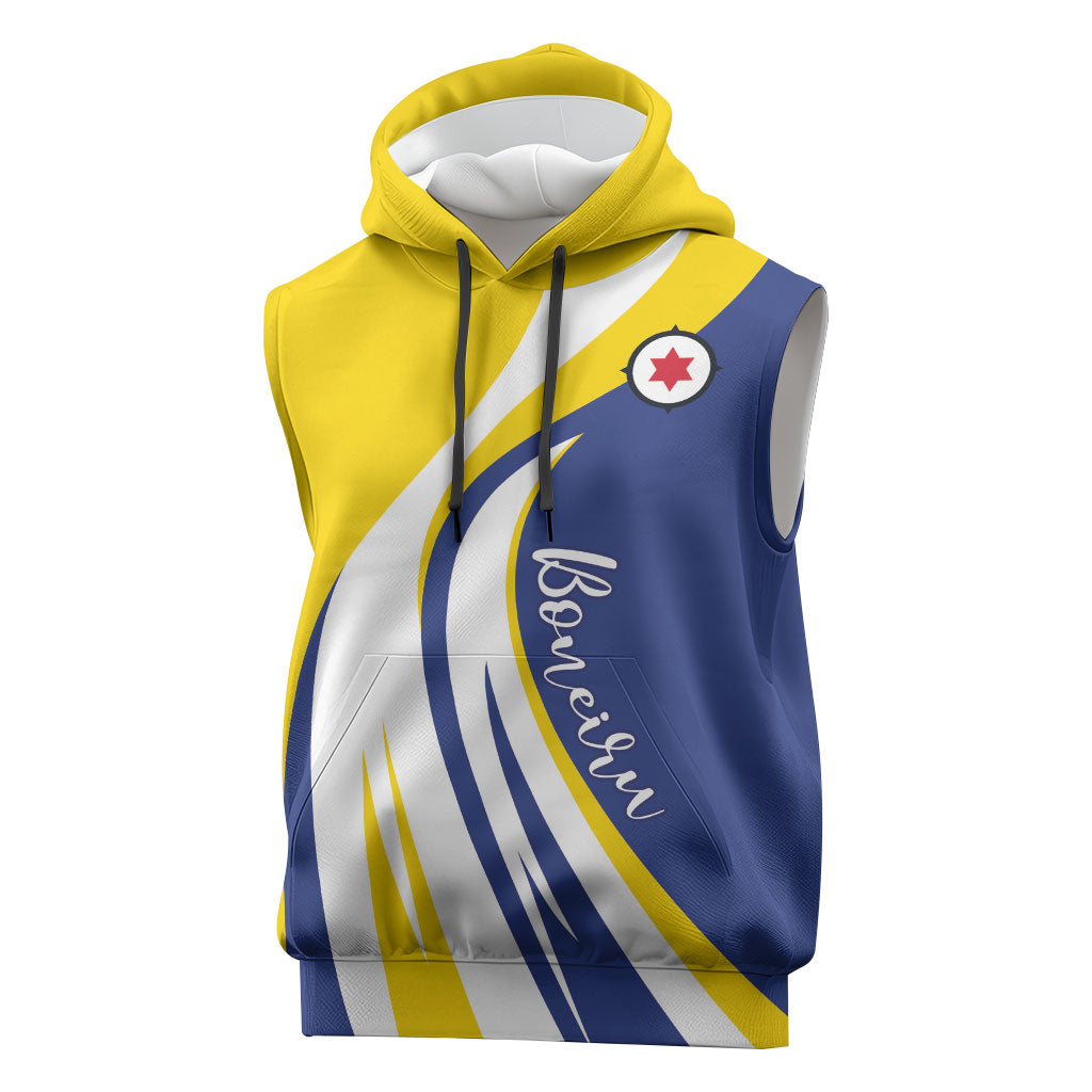 Personalized Boneiru Flag Stylized Sleeveless Hoodie