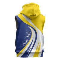 Personalized Boneiru Flag Stylized Sleeveless Zip Hoodie