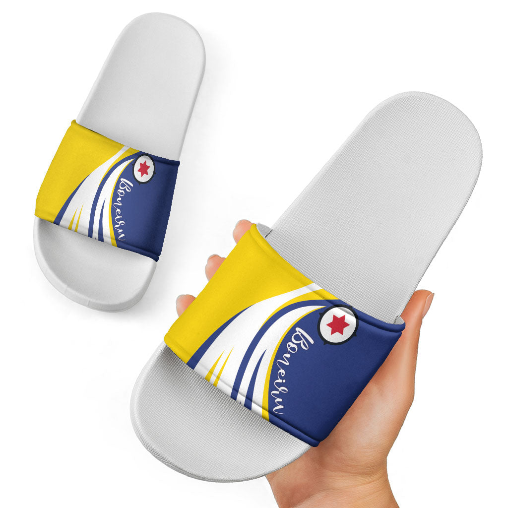 Boneiru Flag Stylized Slide Sandals