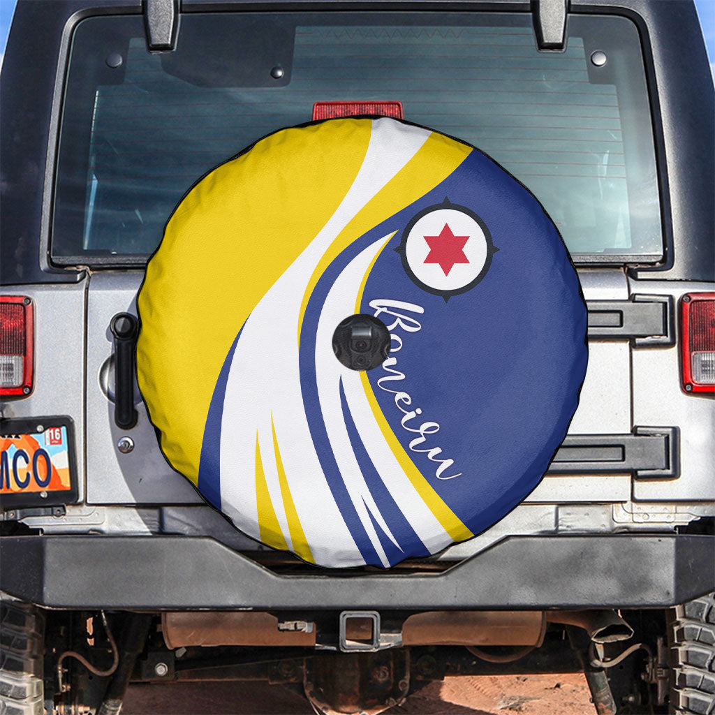 Boneiru Flag Stylized Spare Tire Cover