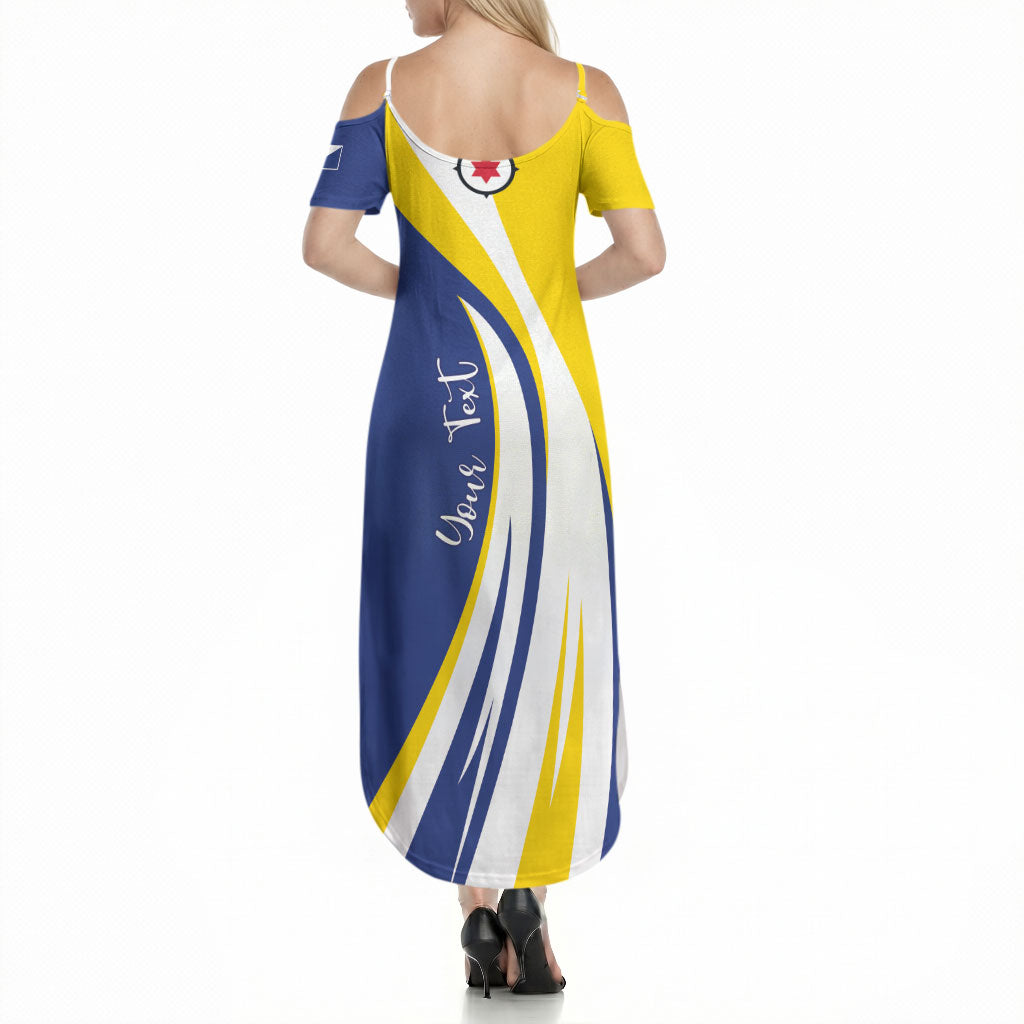 Personalized Boneiru Flag Stylized Summer Maxi Dress