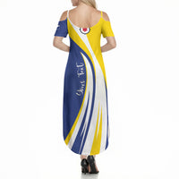 Personalized Boneiru Flag Stylized Summer Maxi Dress