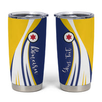 Personalized Boneiru Flag Stylized Tumbler Cup