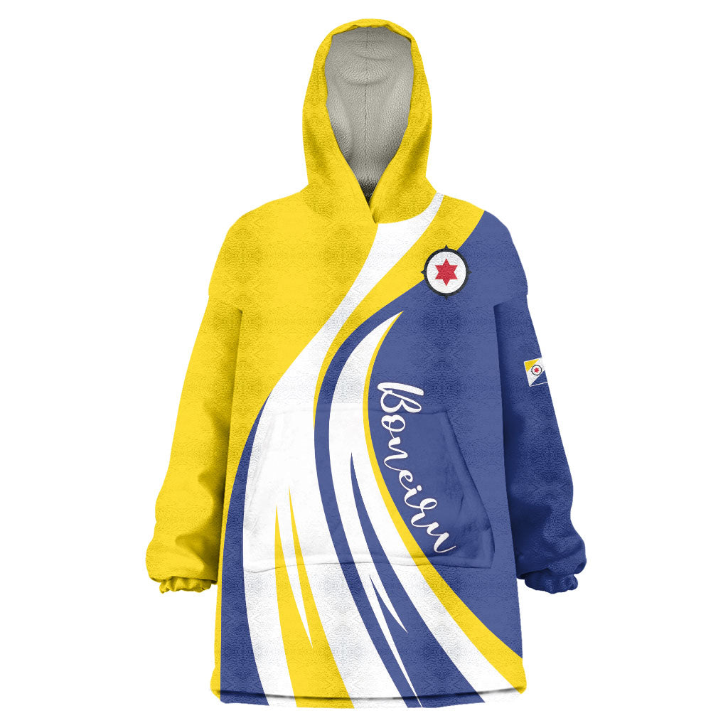 Personalized Boneiru Flag Stylized Wearable Blanket Hoodie