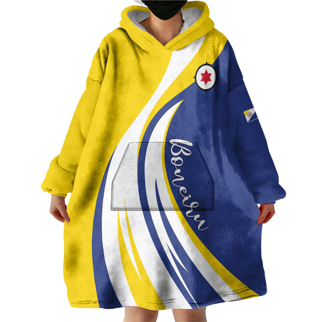 Personalized Boneiru Flag Stylized Wearable Blanket Hoodie