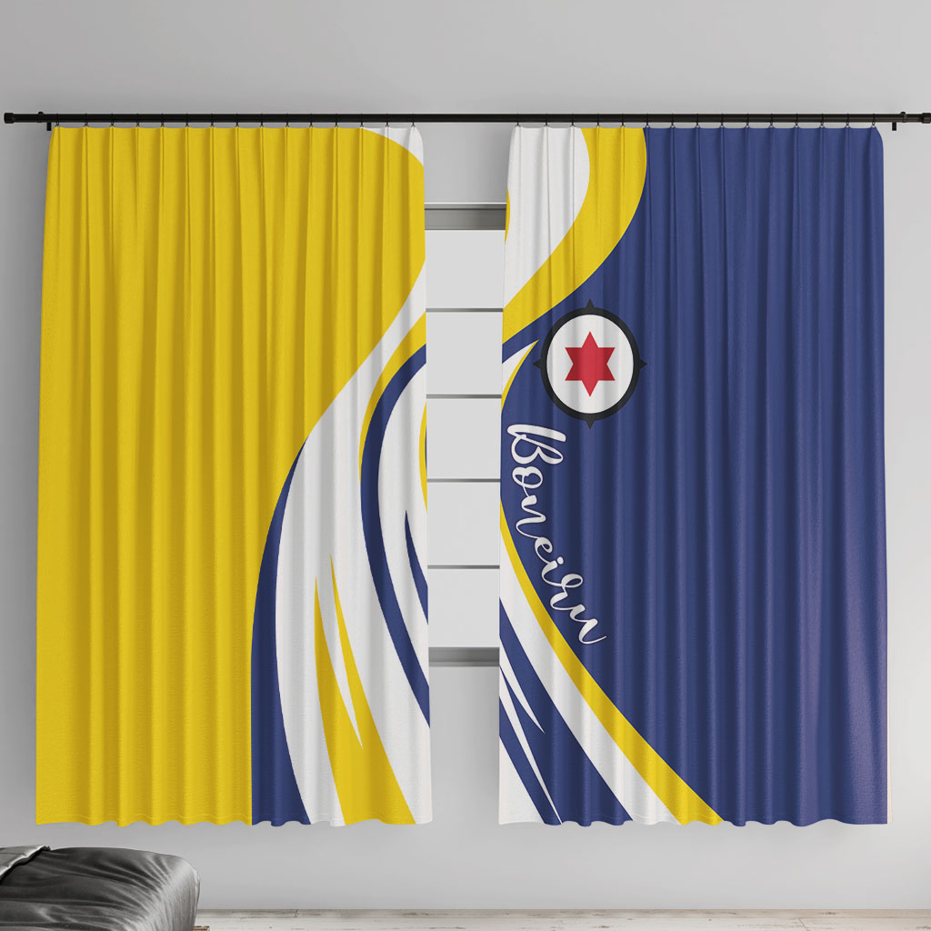 Boneiru Flag Stylized Window Curtain