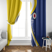 Boneiru Flag Stylized Window Curtain