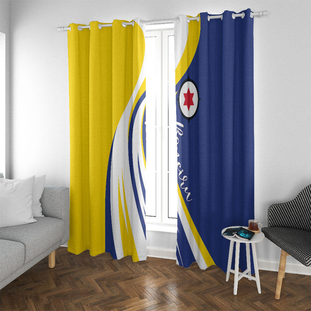 Boneiru Flag Stylized Window Curtain