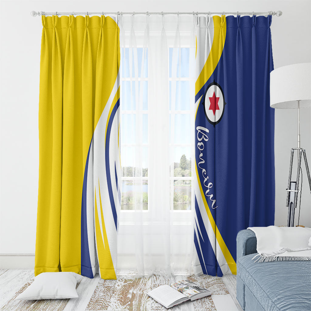 Boneiru Flag Stylized Window Curtain