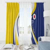 Boneiru Flag Stylized Window Curtain