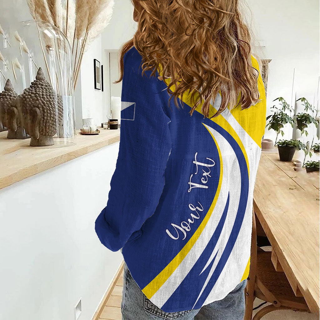 Personalized Boneiru Flag Stylized Women Casual Shirt