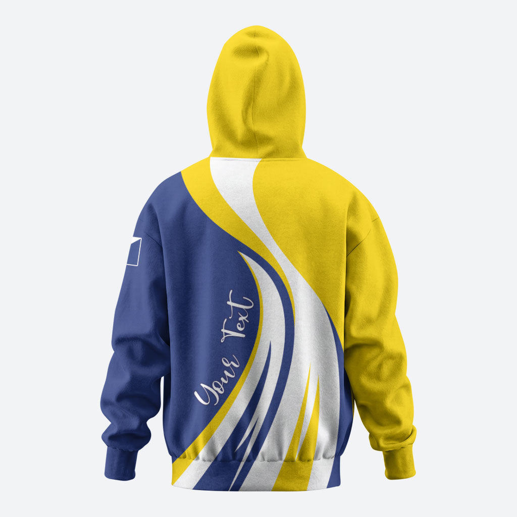 Personalized Boneiru Flag Stylized Zip Hoodie