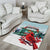 Cardinal Christmas Area Rug Snowflake Xmas Tree - Wonder Print Shop