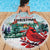 Cardinal Christmas Beach Blanket Snowflake Xmas Tree - Wonder Print Shop