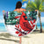 Cardinal Christmas Beach Blanket Snowflake Xmas Tree - Wonder Print Shop