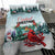 Cardinal Christmas Bedding Set Snowflake Xmas Tree - Wonder Print Shop