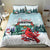 Cardinal Christmas Bedding Set Snowflake Xmas Tree - Wonder Print Shop