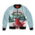 Personalised Cardinal Christmas Bomber Jacket Snowflake Xmas Tree - Wonder Print Shop
