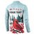 Personalised Cardinal Christmas Button Sweatshirt Snowflake Xmas Tree - Wonder Print Shop