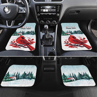 Cardinal Christmas Car Mats Snowflake Xmas Tree - Wonder Print Shop