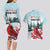 Personalised Cardinal Christmas Couples Matching Long Sleeve Bodycon Dress and Hawaiian Shirt Snowflake Xmas Tree - Wonder Print Shop