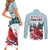 Personalised Cardinal Christmas Couples Matching Short Sleeve Bodycon Dress and Long Sleeve Button Shirt Snowflake Xmas Tree - Wonder Print Shop