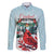 Personalised Cardinal Christmas Family Matching Long Sleeve Bodycon Dress and Hawaiian Shirt Snowflake Xmas Tree - Wonder Print Shop