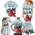 Personalised Cardinal Christmas Family Matching Mermaid Dress and Hawaiian Shirt Snowflake Xmas Tree - Wonder Print Shop
