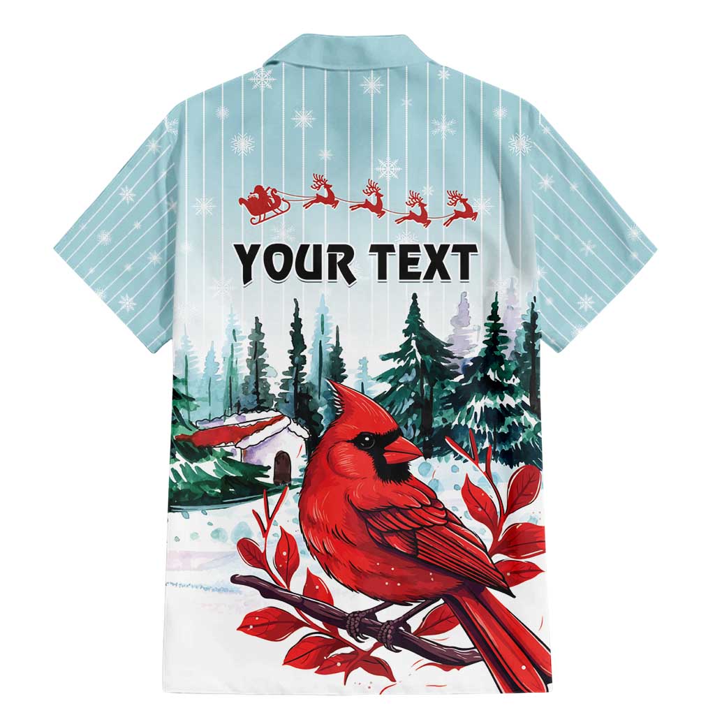 Personalised Cardinal Christmas Family Matching Mermaid Dress and Hawaiian Shirt Snowflake Xmas Tree - Wonder Print Shop