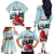 Personalised Cardinal Christmas Family Matching Off The Shoulder Long Sleeve Dress and Hawaiian Shirt Snowflake Xmas Tree - Wonder Print Shop