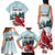 Personalised Cardinal Christmas Family Matching Tank Maxi Dress and Hawaiian Shirt Snowflake Xmas Tree - Wonder Print Shop