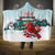 Cardinal Christmas Hooded Blanket Snowflake Xmas Tree LT01